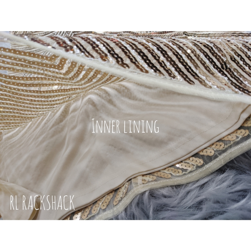 NEW Lulu's New Year's gold sequin bodycon dress - Picture 8 of 14
